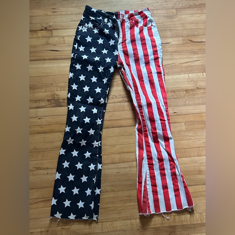 Women’s American flag jeans